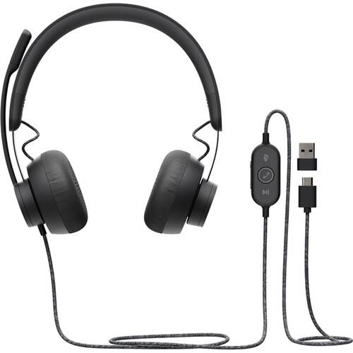 Audifonos LOGITECH ZONE WIRED USB-C, USB-A 981-000876